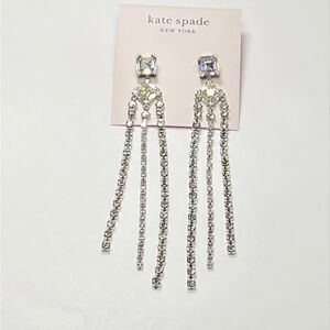 Kate Spade glitzville fringe earrings